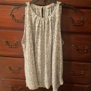 Floral sleeveless blouse